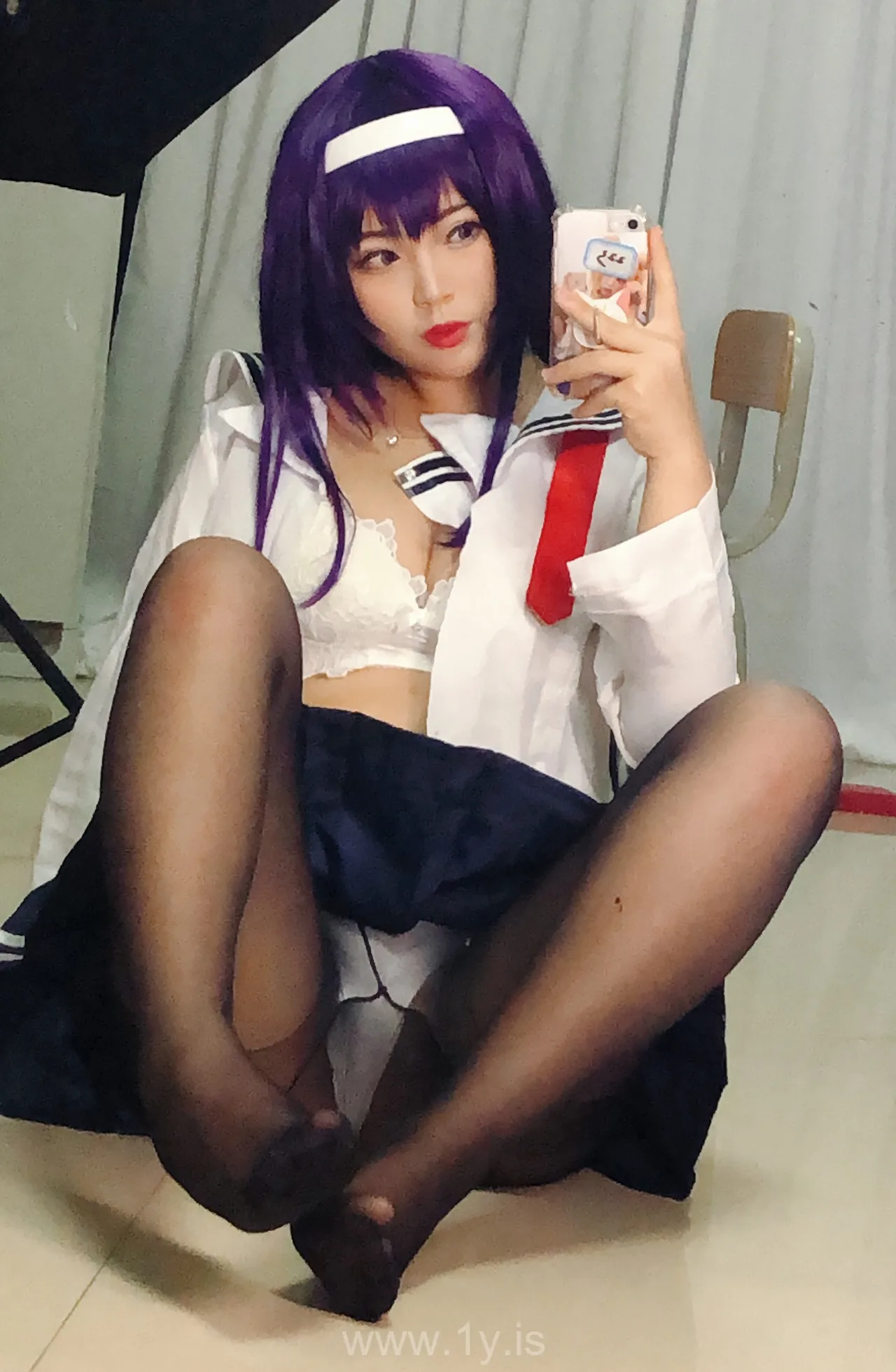 Coser@白烨 NO.020 学姐校服自拍